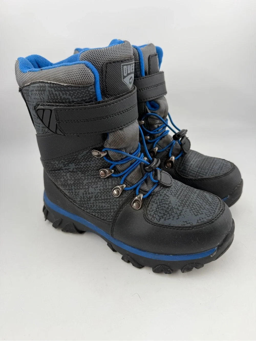 Quest Kids Menace -SZ 5Y-Black Blue 100g 3M Thinsulate Outfoor Winter Snow Boot